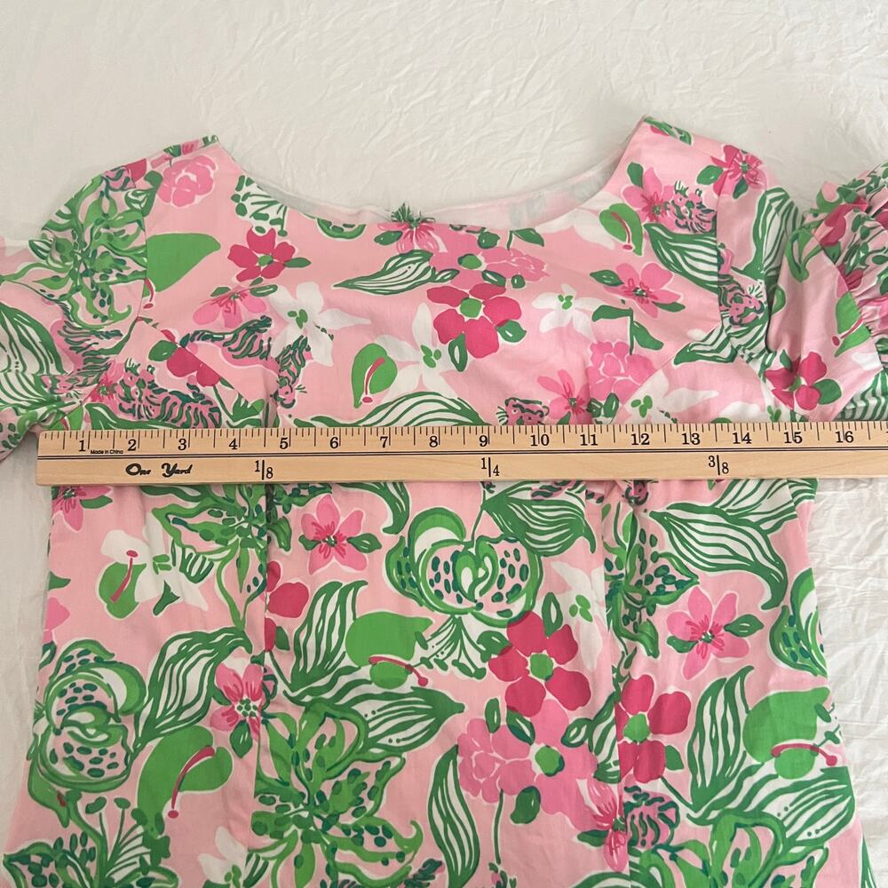 Lilly Pulitzer Jubilee Tiger Lily Floral Shift Mini Dress Size 0 - Picture 11 of 14